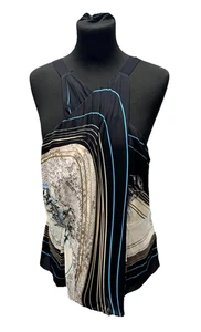 Reiss ‘Faith’ Striped Women’s Halter Neck Top Size UK 12- NEW - Picture 1 of 8