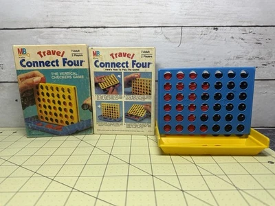 Vintage 1983 Milton Bradley Travel Connect Four Game Complete - Image 1 of 4