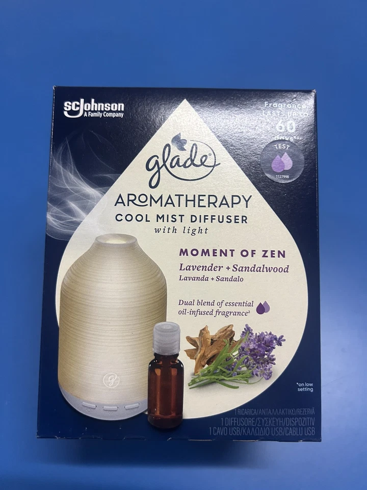 GLADE Diffusore elettrico con luce Aromatherapy con cavo usb - Moment of Zen
