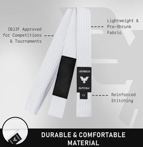  Martial Arts Training Belt Brazilian Jiu Jitsu BJJ Belt For Karate Uniform C2 - Picture 1 of 5