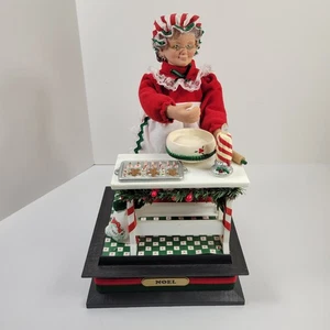 Holiday Creations Vintage Mrs Santa Claus Figur Musical Backen beleuchtet 1995 - Bild 1 von 24