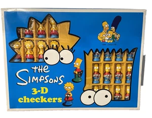 Vintage 1992 The Simpsons 3D Checkers Complete! - Picture 1 of 7
