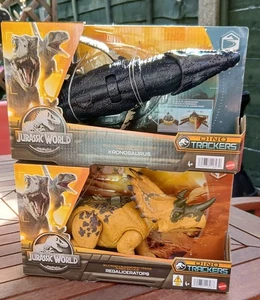 Jurassic World Dino Trackers Wild Roar Regaliceratops ,kronosaurus Action Figure - Picture 1 of 3