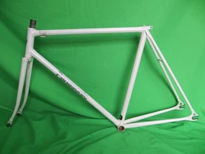 Panasonic NJS Approved Keirin Frame Set Track Bike Fixed Gear White 54.5cm - Picture 1 of 18