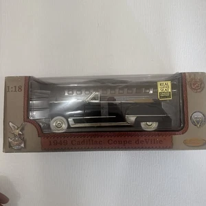 Yat Ming Road Legends 1:18 1949 Black Cadillac Coupe DeVille Diecast Car in box - Picture 1 of 7