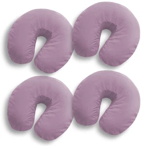 4 Pk Fitted Microfiber Face Cradle Head Rest Covers for Massage Table - Lavender - Picture 1 of 1