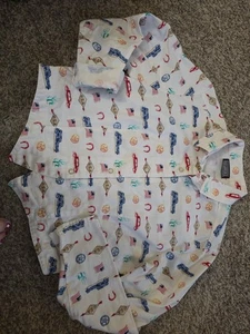 Vintage 90s Roughrider Snap Down Western Cowgirl Cropped Shirt Size M (SEE Pics) - Picture 1 of 12