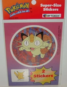 POKEMON - SUPER-SIZE STICKERS - 2 PER PACK #5 - Picture 1 of 2