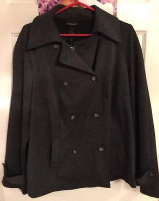 LANE BRYANT PLUS SIZE MILITARY DOUBLE BREASTED JACKET SIZE 20 WINTER FALL - Image 1 of 4