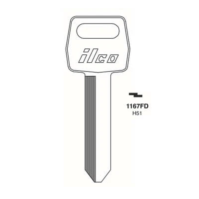 Llave de repuesto en blanco ILCO para Ford, Lincoln y Mercury - H51 - FO-21DE (paquete de 10) Foto 1 de 4