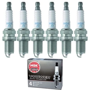 6 pcs - GENUINE OEM NGK V-Power Spark Plugs #6937 - Premium OEM Set BPR5EY11 - Picture 1 of 3