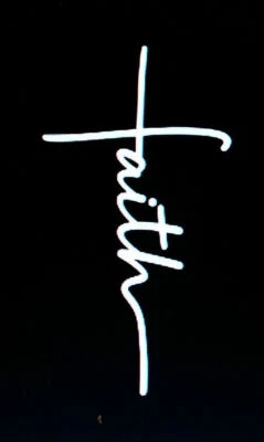 Calcomanía gráfica de vinilo cristiano Faith Cross para automóvil popular Jesús 8 pulgadas Foto 1 de 4