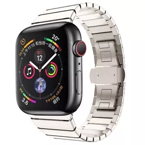 Für Apple Watch Series Ultra 49 1+2 9 8 7 45 6 SE 5 4 44 3 2 1 42mm Stahl Band - Afbeelding 1 van 5