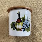 Lord Nelson Pottery Lidded Jar With Wooden Lid 1970’s Kitchen Storage Jar
