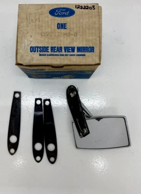 1967 1968 NOS Mustang Outside Door Mirror Chrome New Old Stock Torino Fairlane - Image 1 of 4