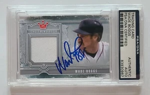 HOF Wade Boggs Signed Auto 2013 In The Game ITG Silver Game Used Jersey PSA/DNA - Picture 1 of 4