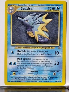 Seadra 48/111 - LP - Original 1999 Neo Genesis Pokemon Card - $2 Flat Shipping - Picture 1 of 2