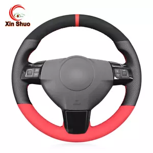 Black Genuine Leather Steering Wheel Cover for Opel Astra H Signum Vectra C - Bild 1 von 14