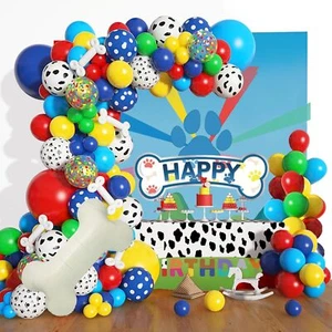 154Pcs Paw birthday decorations Balloons Garland Kit,White Dog Paw Balloons Arch - Picture 1 of 6