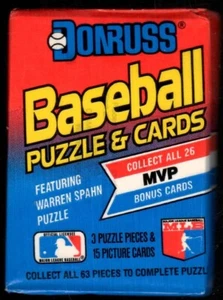1989 Donruss Wax Pack Andre Dawson HOF Back Chicago Cubs Baseball #1 - Picture 1 of 2