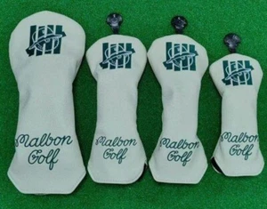 Malbon 4pcs White Golf Club Headcover Driver Fairway UT PU Leather Durable New1 - Picture 1 of 1