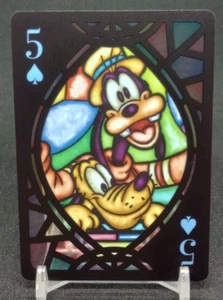 Tarjetas de juego Tenyo Disney 2021 vitral Disney Goofy Pluto #5 - Imagen 1 de 2