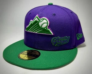 59Fifty Fitted Hat Size 7 3/4 MLB Colorado Rockies Ground Ball Grape BLC Mauve - Picture 1 of 15