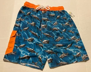 NWT Quad Seven shark netted swim trunk 8 / 10  - Picture 1 of 3