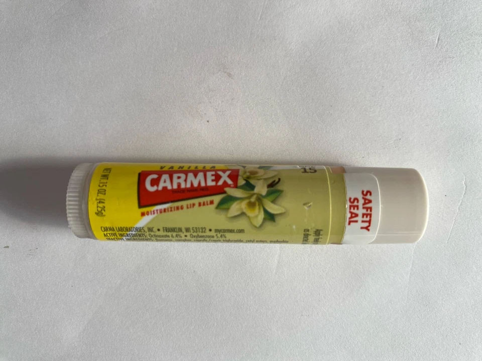 Carmex Ultra Smooth Vanilla Lip Balm Stick SPF 15 0.15 OZ