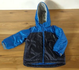 Oshkosh Bgosh Navy Blue Full Zip Hooded Genuine Jacket Coat Kids Size 3t Toddler - Bild 1 von 6