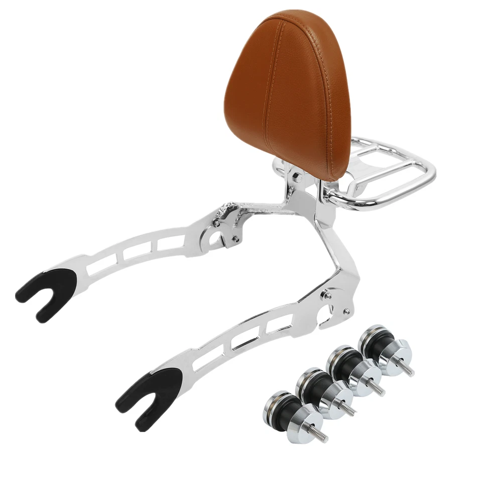 Passenger Sissy Bar & Backrest W/ Mouting Spools Fit For Indian Scout 2015-2024 - Image 1 of 4