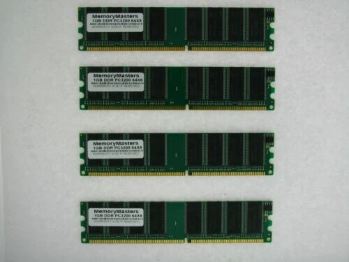 4GB KIT 4X 1GB Apple iMac G5 Power Macintosh G5 MAC PC3200 400 Mhz Memory Ram - Image 1 of 1