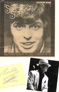 60'S POP/BEAT - GEORGIE FAME - signed album page + pictures display - vgc - Bild 1 von 1