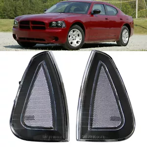 White Side Marker Parking Turn Signal Corner Lights For 2006-2010 Dodge Charger - Picture 1 of 12