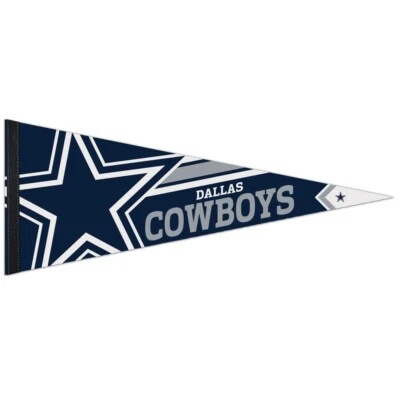 DALLAS COWBOYS NFL BIG LOGO PREMIUM QUALITY  12"X30" PENNANT LICENSED - Image 1 of 2