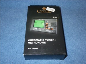 CECILIO 92-D CHROMATIC TUNER + METRONOME for GUITAR BASS VIOLIN CELLO VIOLA ETC. - Picture 1 of 2