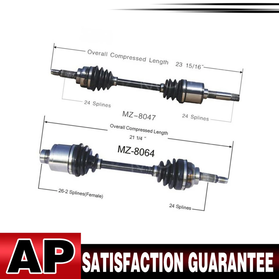 Eje CV Surtrack Eje CV Junta Delantera Par 2pcs para Mazda 323 AWD 1988 1989 Foto 1 de 4
