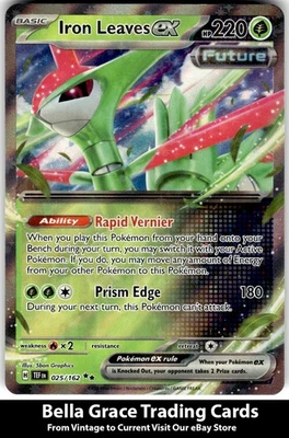 Iron Leaves ex #025/162 SV05: Temporal Forces Pokemon Holo - Image 1 of 2