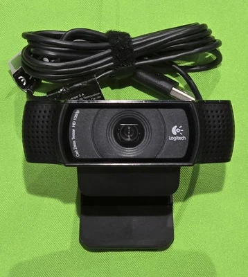 Logitech HD Pro Webcam C920 Carl Zeiss 1080p USB - Black - V-U0028 - 860-000334 - Image 1 of 2