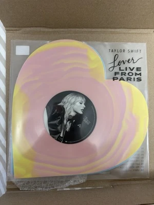 Taylor Swift Lover (Live From Paris) Heart Shaped Vinyl - Image 1 of 2