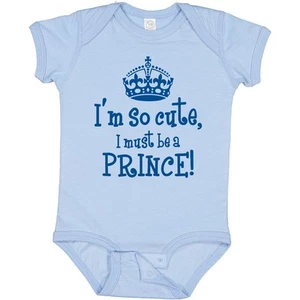 Inktastic So Cute Prince Baby Bodysuit Im Royal Crown One-piece Infant - Picture 1 of 4