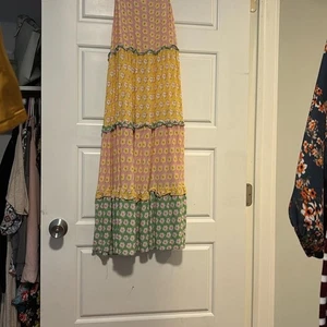 Zara Pink and Yellow Floral Dress - Picture 1 of 3