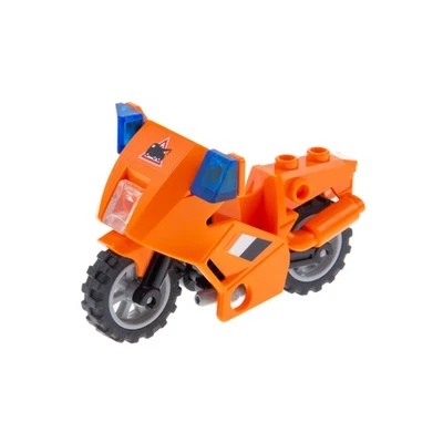 1x LEGO Motorcycle City pegatina naranja señales de peligro Truck Wheels Grey Foto 1 de 2
