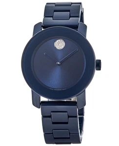 Nuevo reloj para mujer Movado audaz esfera azul cerámica 3600805 - Imagen 1 de 4