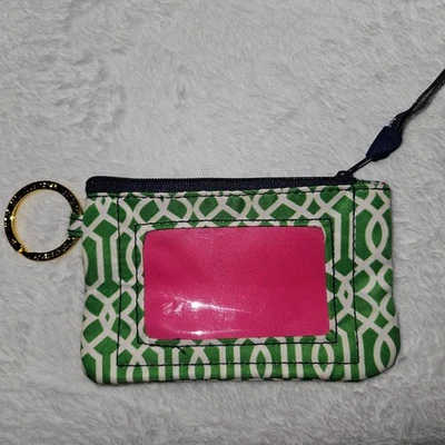 Cartera SIMPLY SOUTHERN verde y blanca 3 pulgadas por 5 pulgadas Foto 1 de 4