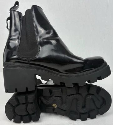 GUCCI женщин черный ботильоны Chelsea размер 8,5 США 39 боя змея короткая кожа - Изображение 1 из 4