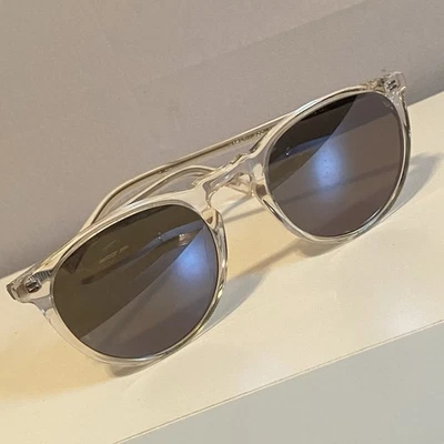 Warby Parker Sunglasses Haskell 500 Clear FRAMES ONLY 49-22-145 Gray Unisex - Image 1 of 4