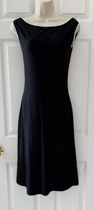 Abito Vintage Bebe Bodycon Elasticizzato Taglia Small Nero Y2K Anni 90 Cocktail Matita USA - Foto 1 di 10