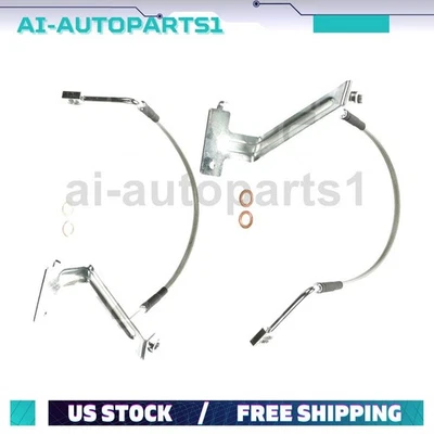 Manguera hidráulica de freno trasero izquierdo y derecho 2 piezas para Jaguar XJ8 2006 2007 2008 2009 Foto 1 de 4