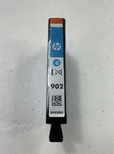 Genuine HP 902XL CyanInk Cartridge Blue OEM Sealed Exp 2023 - Picture 1 of 5